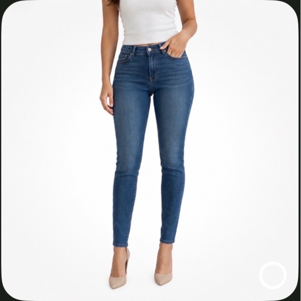 LOFT The Curvy Skinny Jeans Size 12 Dark Wash Women's